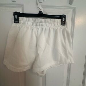SHEIN white sweat shorts